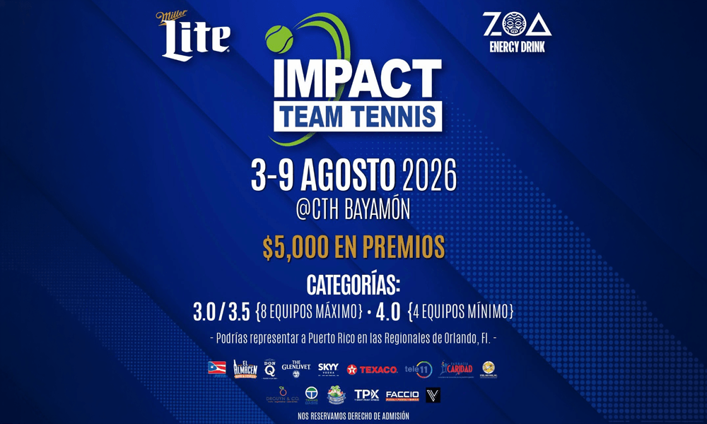 Impact Team Tennis en el Centro de Tennis Honda del 3-9 de agosto de 2026