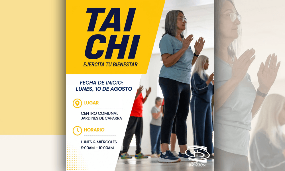 Tai Chi comienza el  10 de agosto en el Centro Comunal Jardines de Caparra