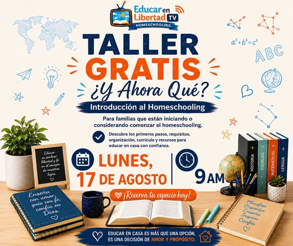 taller gratis Introduccion al Home Schooling