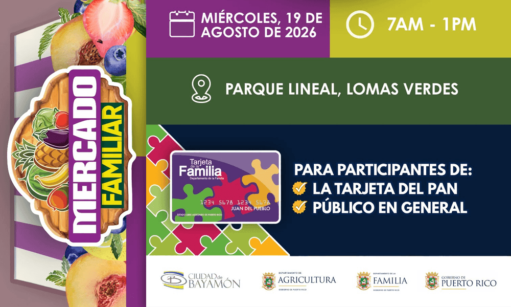 Mercado Familiar el 19 de agosto de 2026 en el Parque Lineal Lomas Verdes
