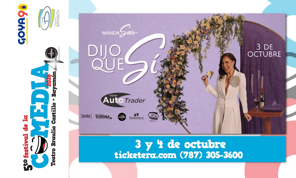 5to Festival de Comedia: Dijo que Si en el teatro Braulio Castillo el 3 y 5 de octubre de 2026