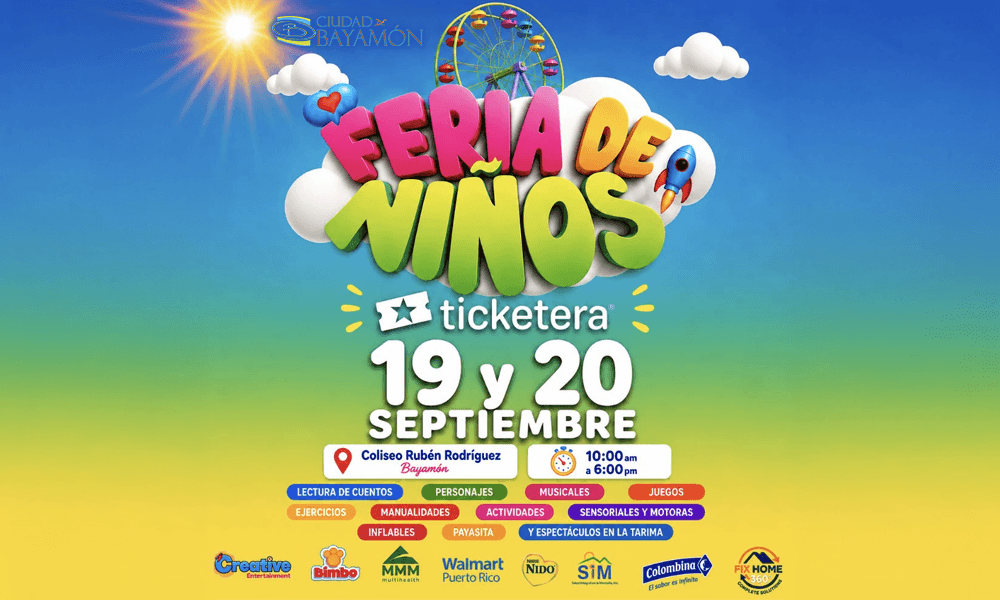 Este 19 y 20 de septiembre, llega la Feria de Niños a Bayamón
