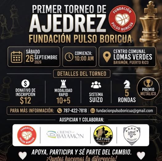 Primer torneo de ajedrez, Fundación Pulso Boricua