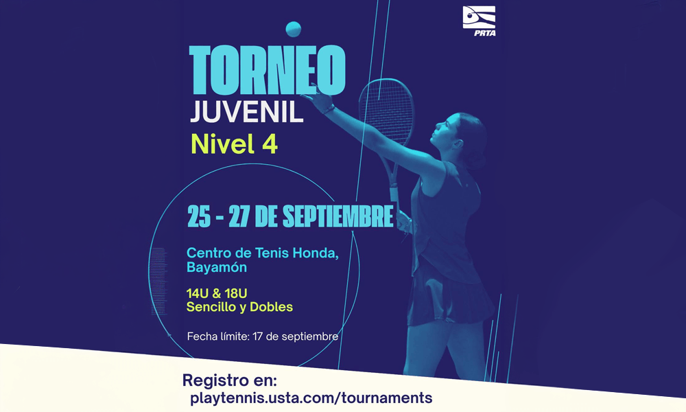 Torneo Juvenil en el Centro de Tenis Honda del 25-27 de septiembre de 2026