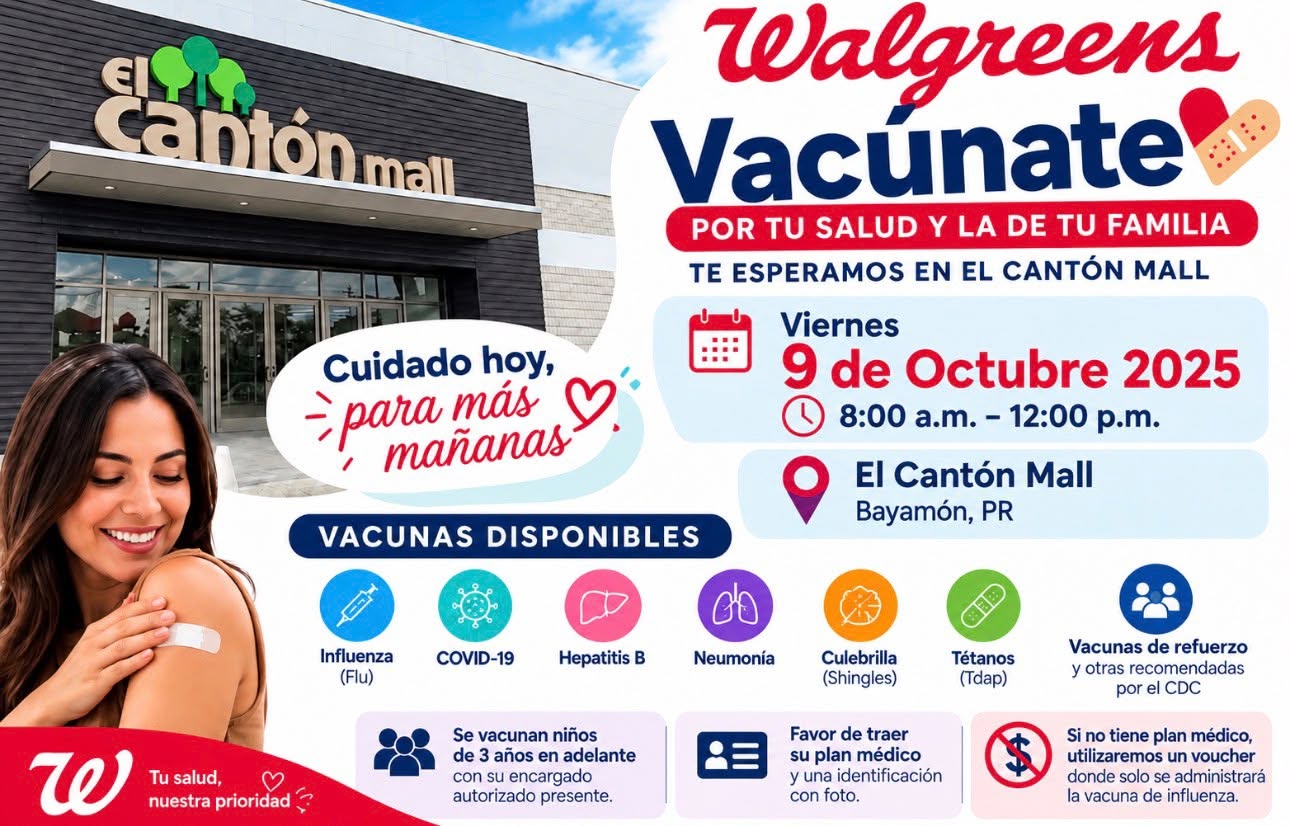 Walgreens vacúnate en El Cantón Mall