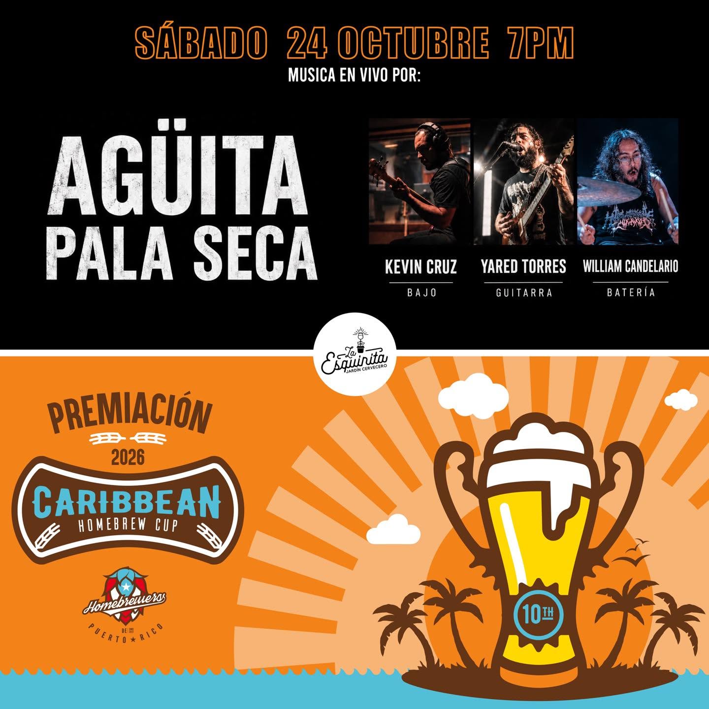 Agüita pala seca en la Esquinita Jardin Cervecero