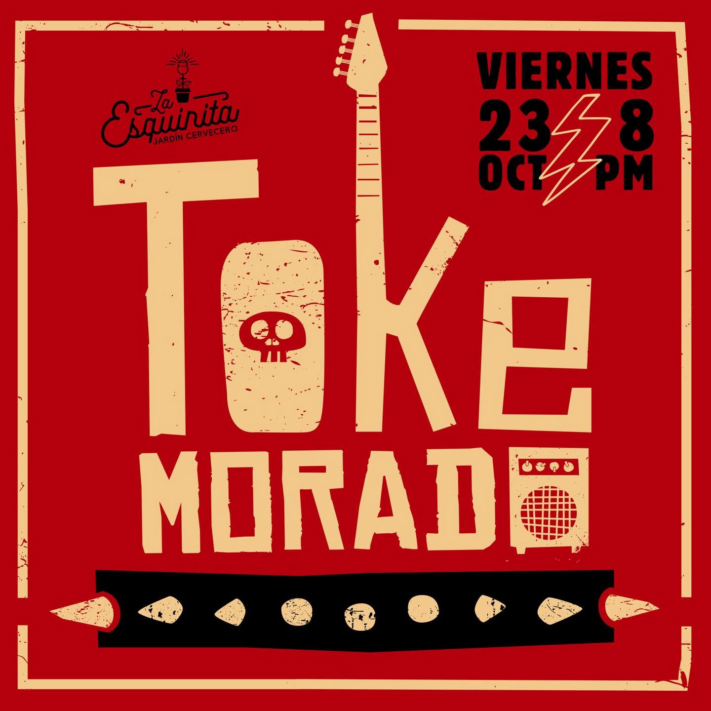 Toke morado en la esquinita jardín cervecero