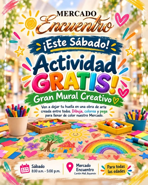 gran mural en mercado encuentro en Canton Mall