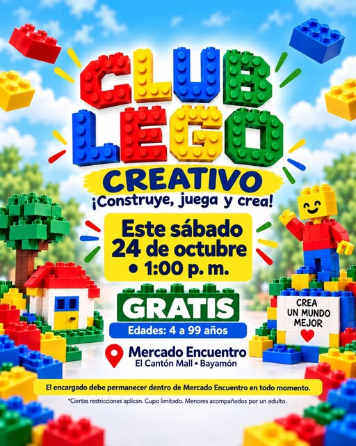 Club Lego creativo en mercado encuentro