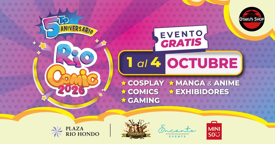 5to aniversario Rio Comic 2026